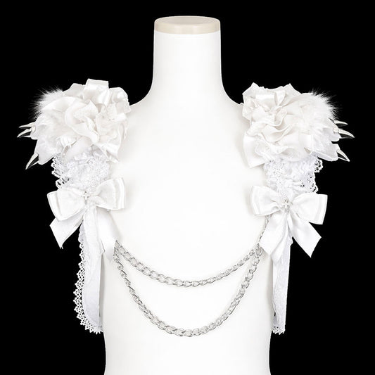 [予約2週間]MINI CAT CLAWS TAIL VEST HARNESS (WHITE)