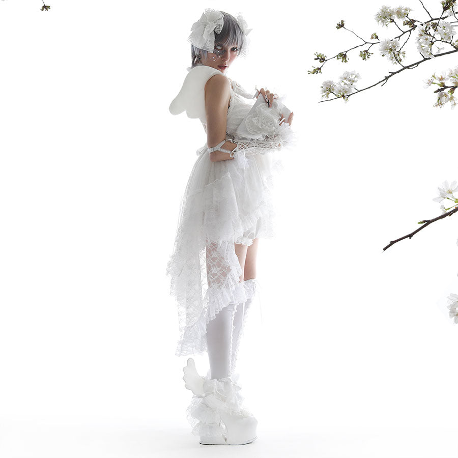 MINI 3D ANGEL WING SHOULDER BAG (WHITE)