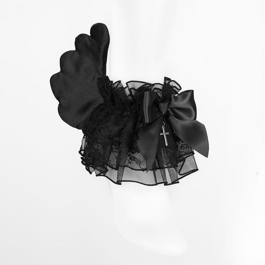 PUCHI ANGEL WINGS ANKLET (BLACK)