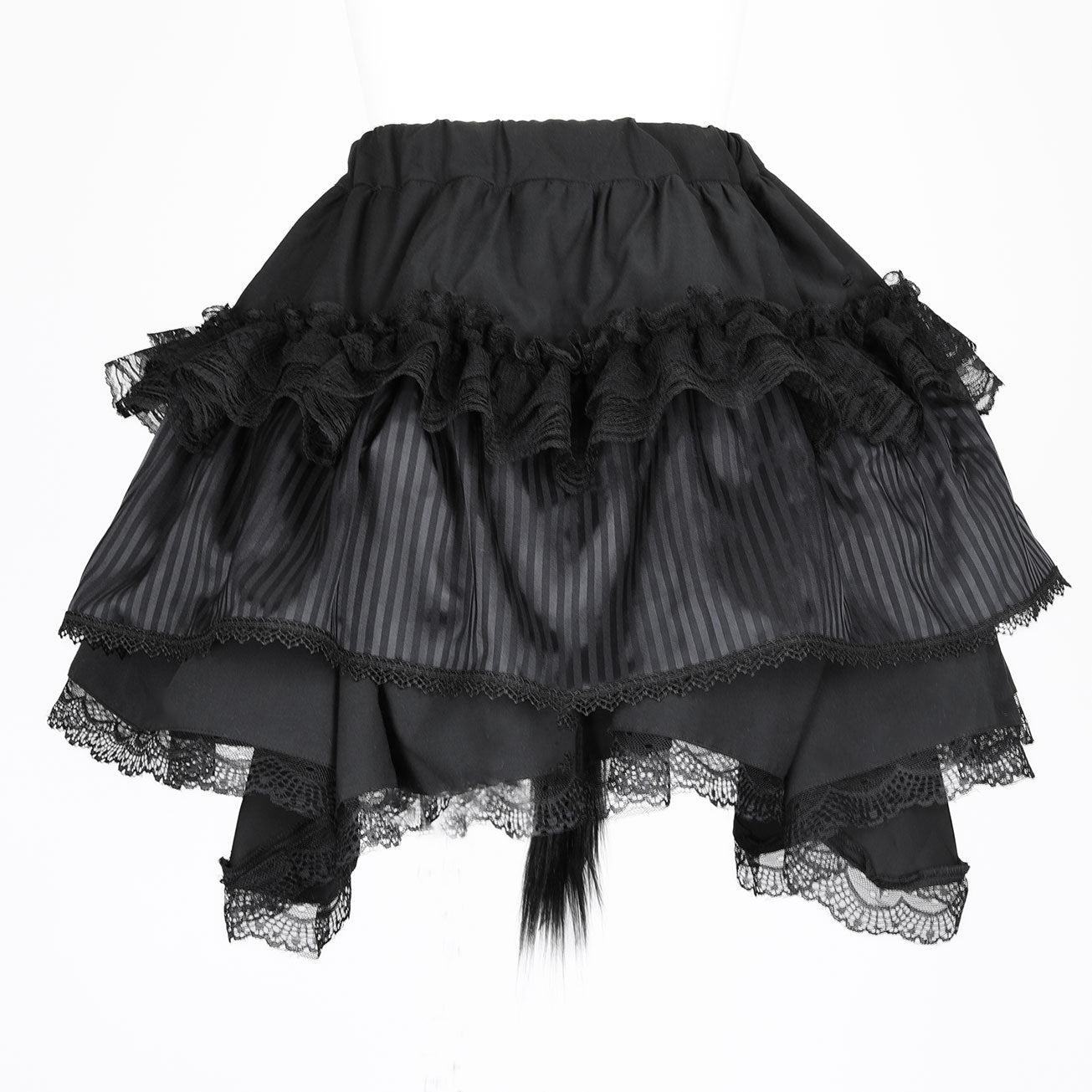 NEQ迷你猫尾裙（黑条纹）