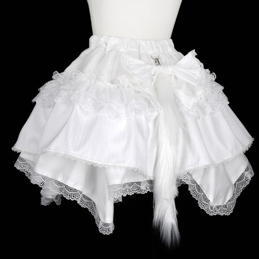 NEQ MINI CAT TAIL SKIRT (WHITE)