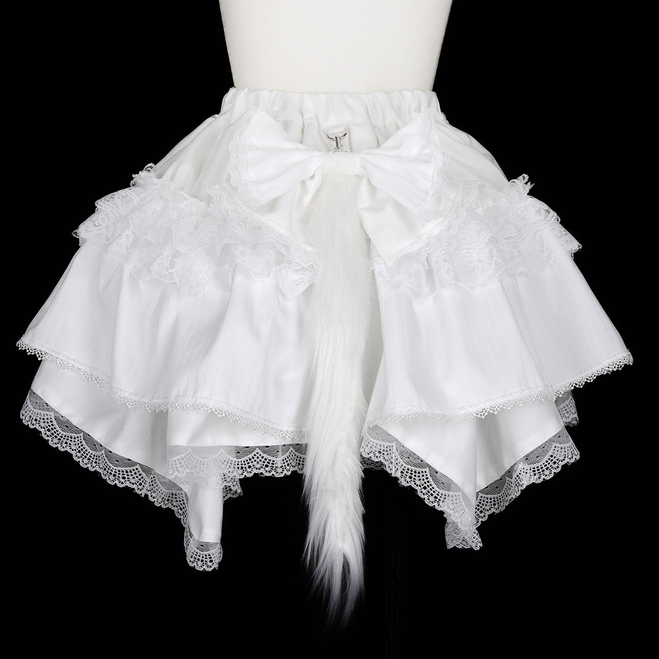 NEQ迷你猫尾裙（白色）