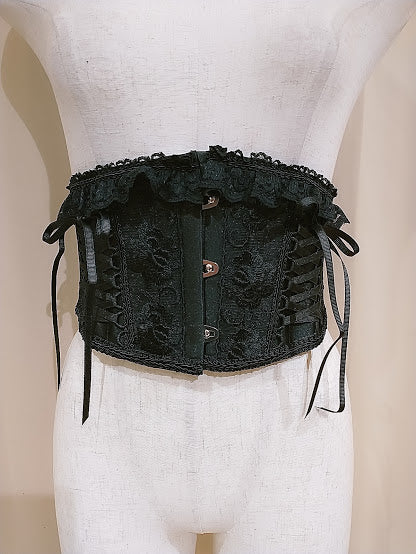LACE LACE UP VERY SHORT CORSET