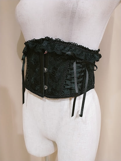 LACE LACE UP VERY SHORT CORSET