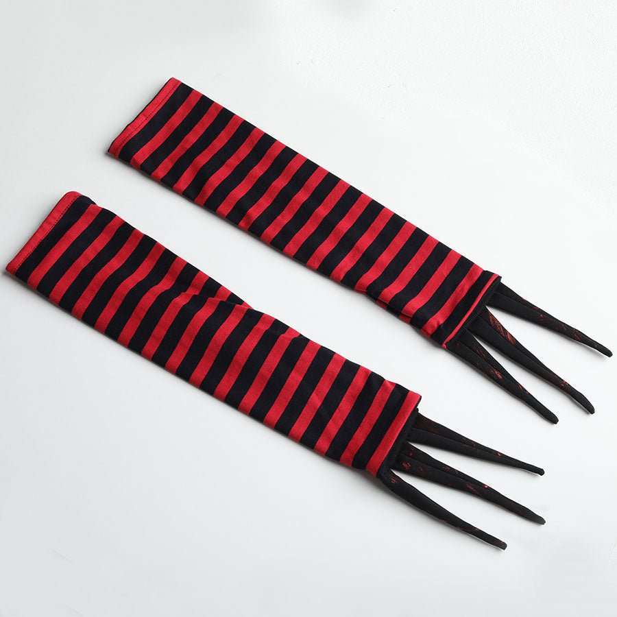 H&A MONSTER NAILS DOUBLE ARM COVER(BLACK x RED)