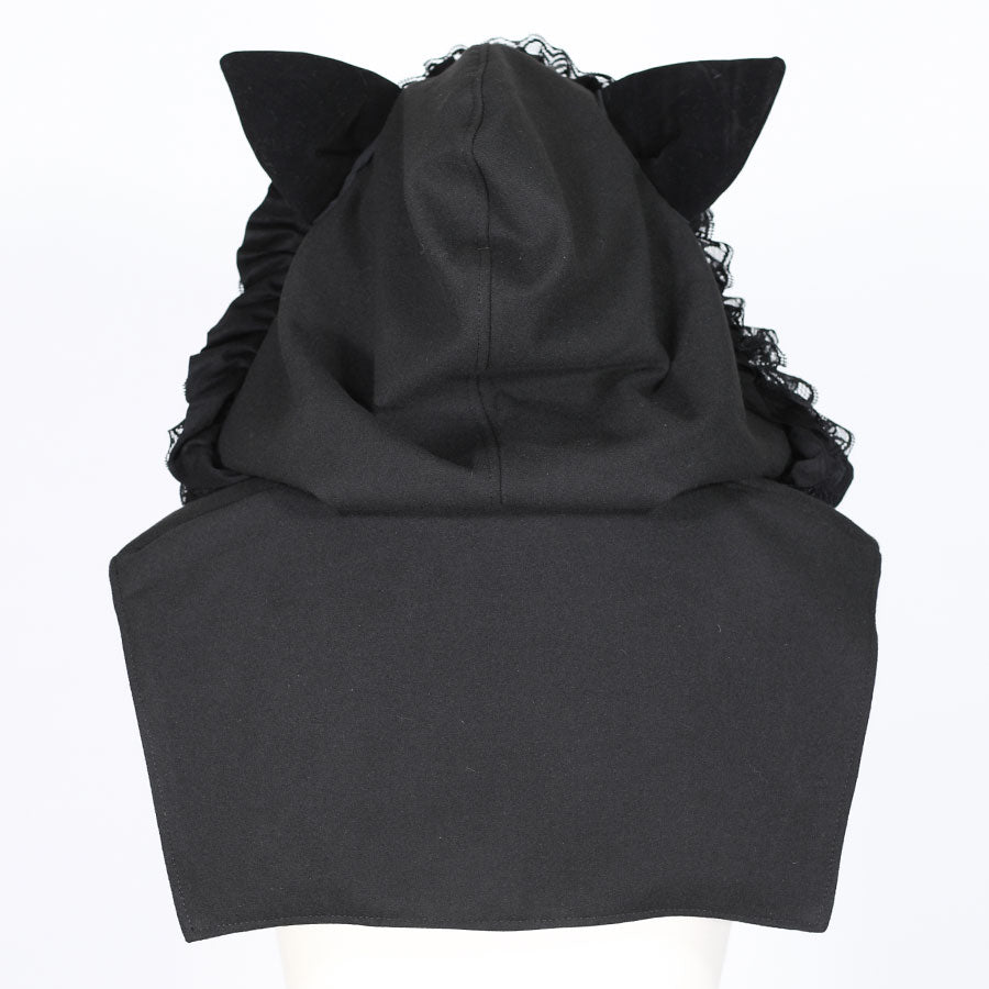 H&A CAT EARS HOOD MINI CAPE(BLACK)
