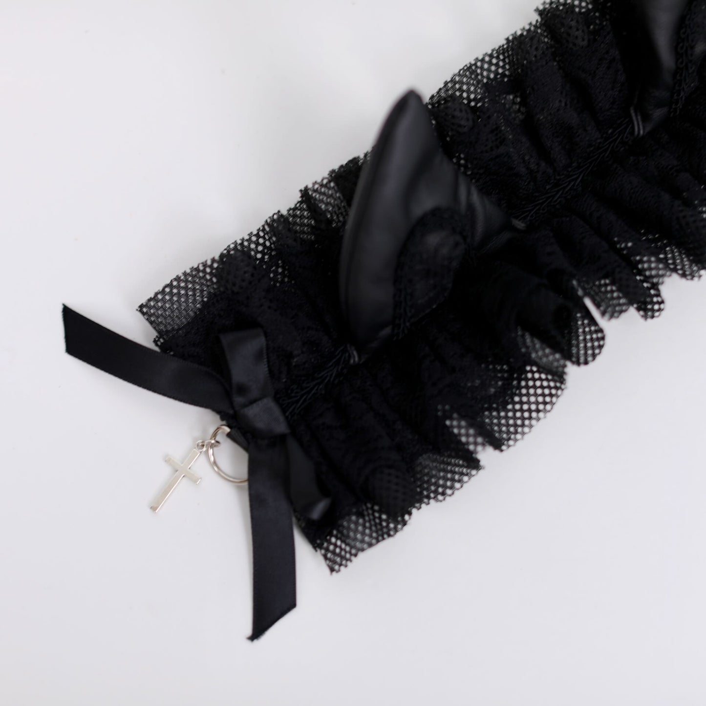 H&A Akuma Neko Devil Cat Head Dress(BLACK x BLACK)