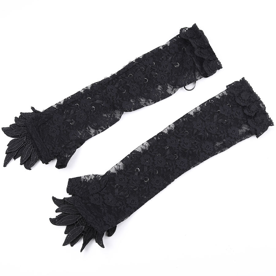 WING LACE UP LONG ARM COVER(BLACK)