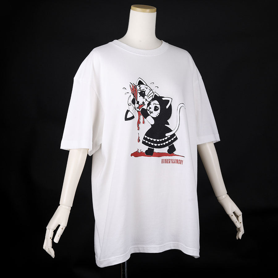 H&A 病み可愛 Tシャツ(WHITE) 5サイズ