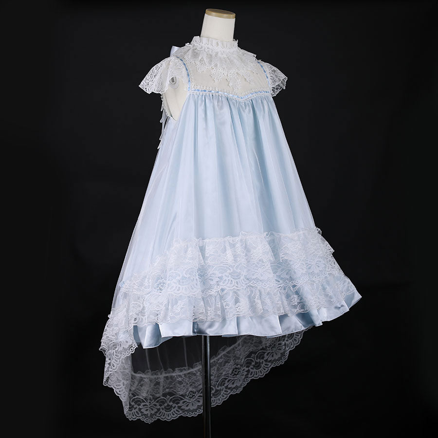 CROCHET LACE ANGEL WING DRESS (BLUE Plain ver.)