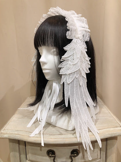 ANGEL WING BUTTERFLY HEAD DRESS (WHITE系）