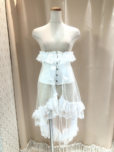 VEIL HALF CORSET(WHITEWHITE) MAJOH VEIL HALF CORSET(WHITEWHITE) MAJOH