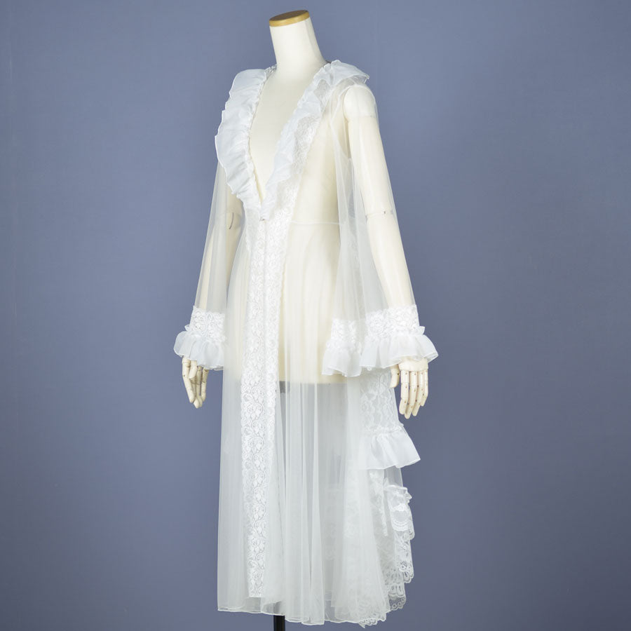 TULLE DRESS ROBE(WHITE)