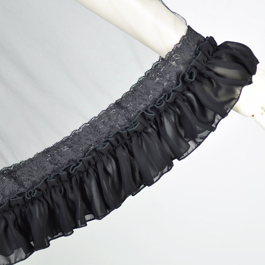 TULLE DRESS ROBE (BLACK)